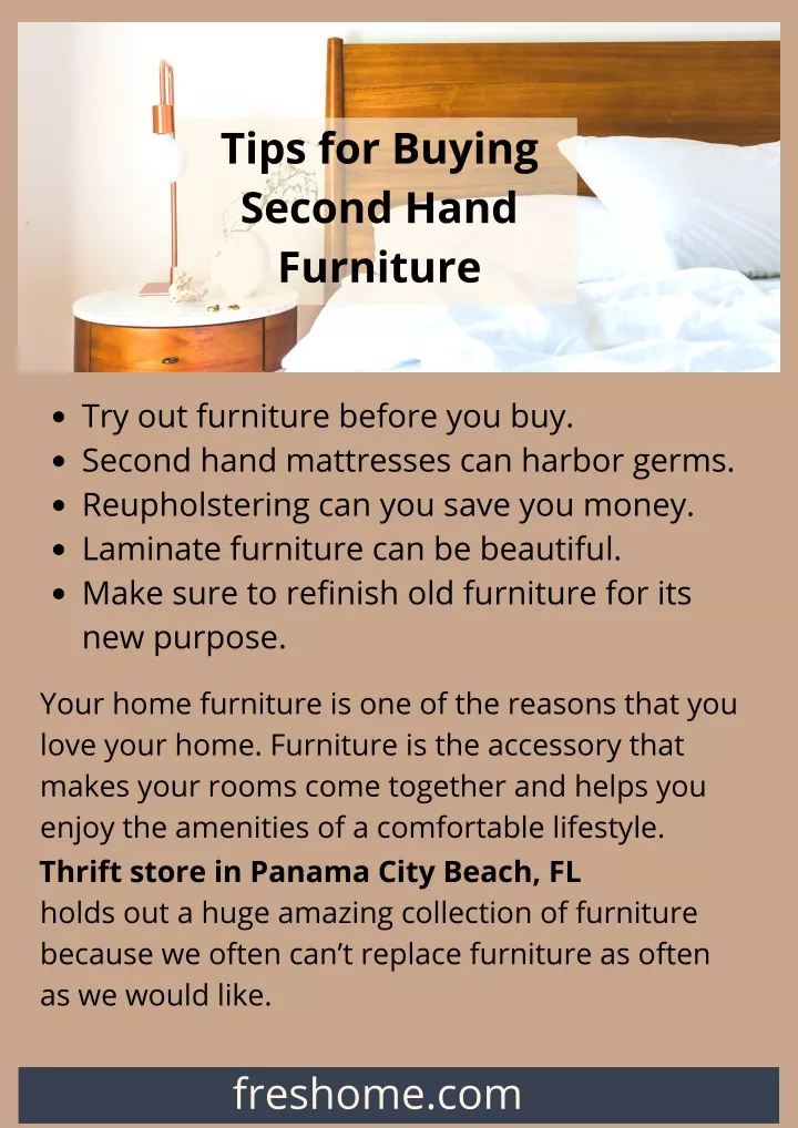 tips for buying second hand furniture