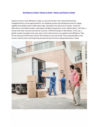 international movers in dubai