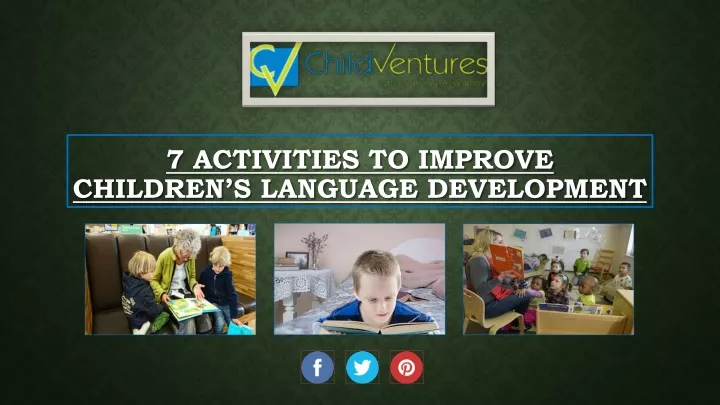 7 activities to improve children s language