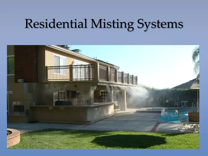residential misting systems