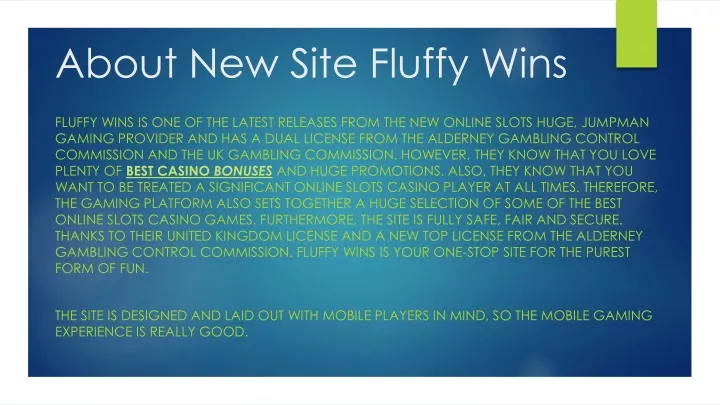 about new site fluffy wins