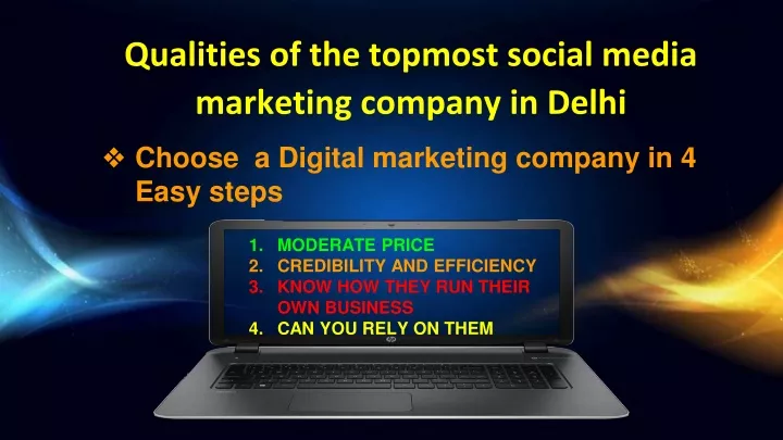 qualities of the topmost social media marketing
