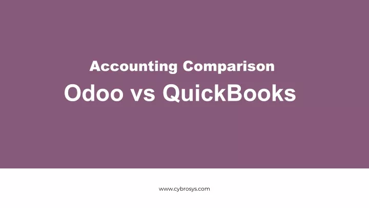 accounting comparison