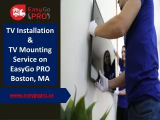 TV Installation & TV Mounting Service on EasyGo PRO | Boston, MA