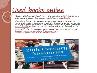 Cheap used books