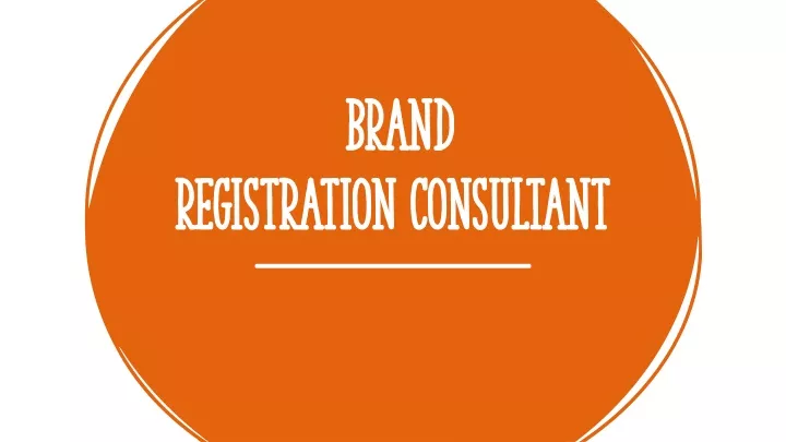 brand registration consultant