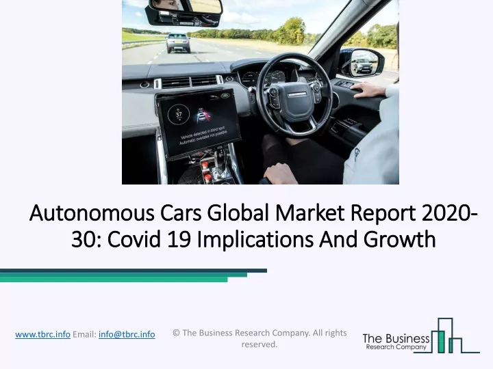 autonomous cars global market report 2020