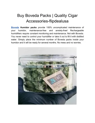 Buy Boveda Packs | Quality Cigar Accessories-flipdealusa