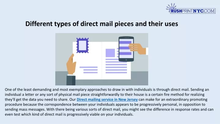 different types of direct mail pieces and their