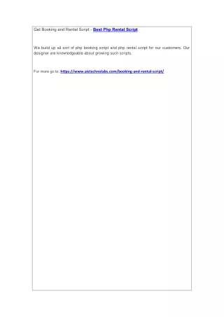 get booking and rental script best php rental