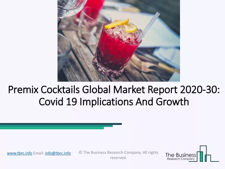 premix premix cocktails cocktails global market