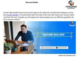 resume builder