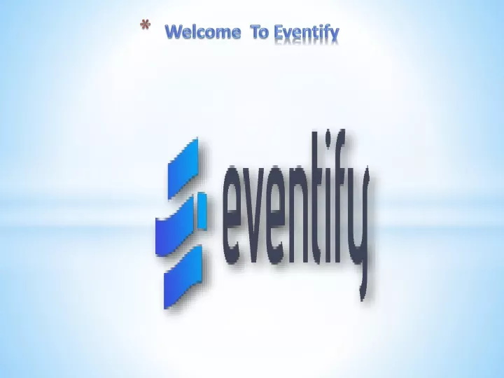 welcome to eventify