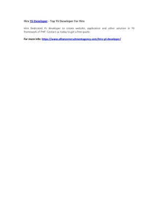 hire yii developer top yii developer for hire