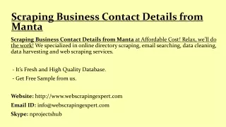 scraping business contact details from manta