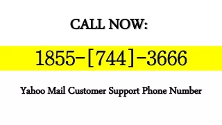 Yahoo Mail Customer Support Phone (1855-744-3666) Number