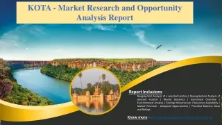 KOTA - Market Research and Opportunity Analysis Report