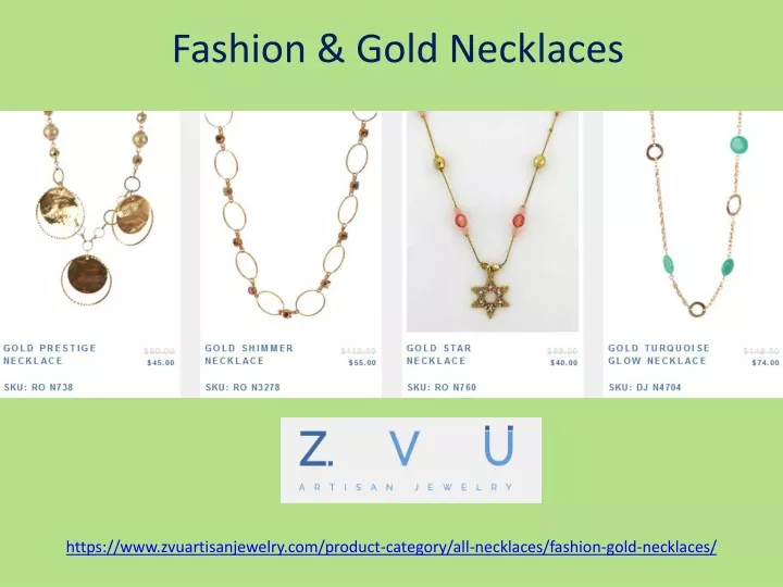 fashion gold necklaces