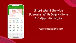 start multi service business with gojek clone
