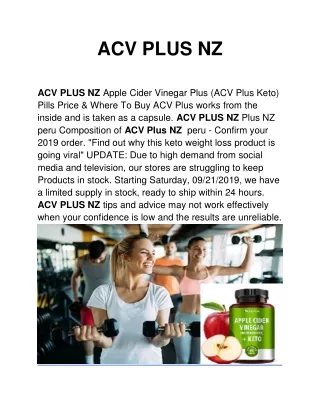 ACV PLUS NZ