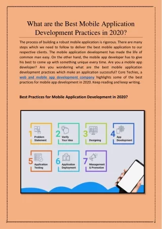 what are the best mobile application development