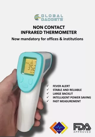 NON CONTACT INFRARED THERMOMETER Now mandatory for offices & institutions