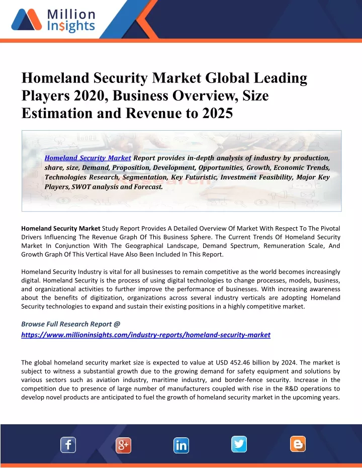 homeland security market global leading players