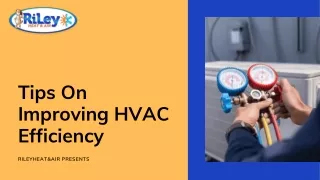 tips on improving hvac efficiency