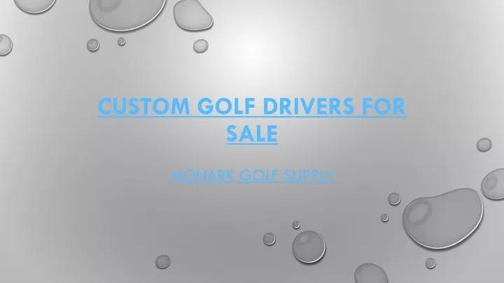 custom golf drivers for sale