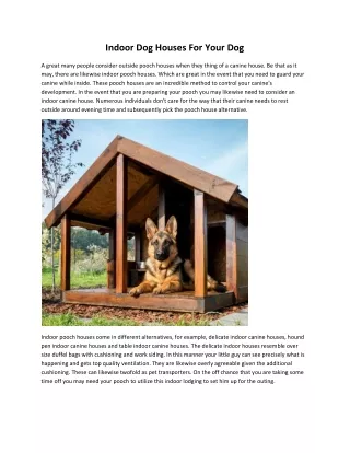 indoor dog houses for your dog