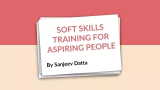 soft skills training for aspiring people