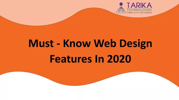 must know web design features in 2020