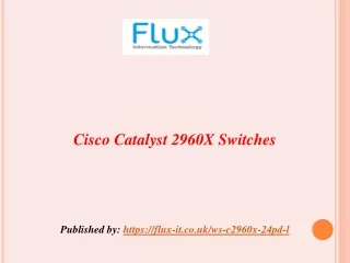 Cisco Catalyst 2960X Switches