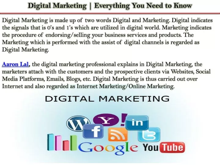 digital marketing everything you need to know