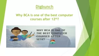 Why BCA Is One Of The Best Computer Courses After 12th?
