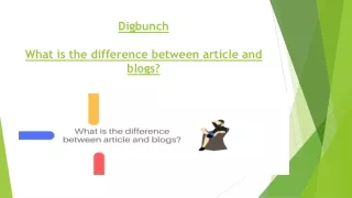 What is the difference between articles and blogs?