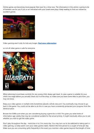 online games are becoming more popular then ever