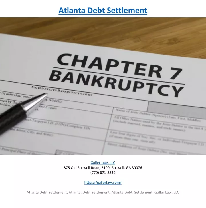 atlanta debt settlement