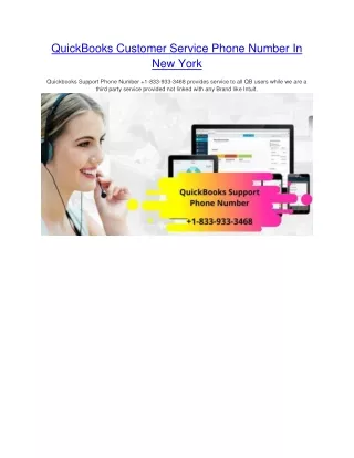 quickbooks customer service phone number