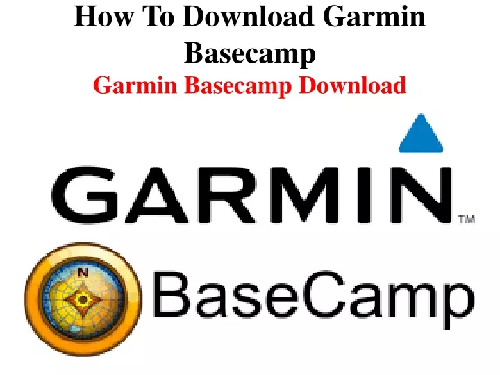 how to download garmin basecamp