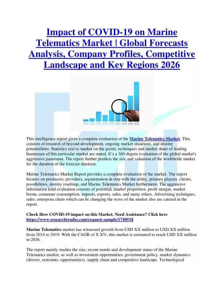 impact of covid 19 on marine telematics market