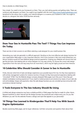 5 Bad Habits That People In The Web Design Huntsville Industry Need To Quit