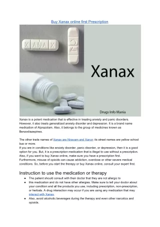 buy xanax online first prescription