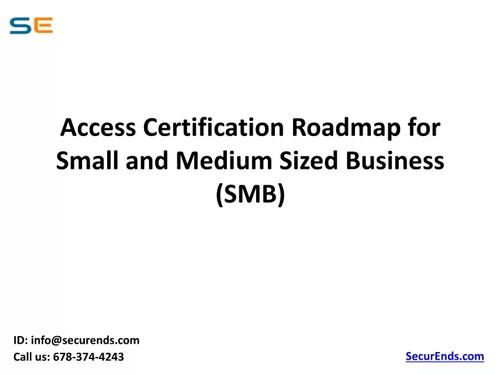 access certification roadmap for small and medium sized business smb