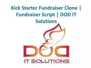 kick starter fundraiser clone fundraiser script dod it solutions