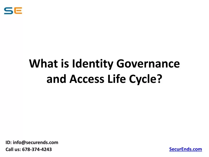 what is identity governance and access life cycle
