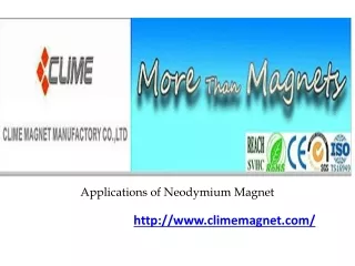 applications of neodymium magnet