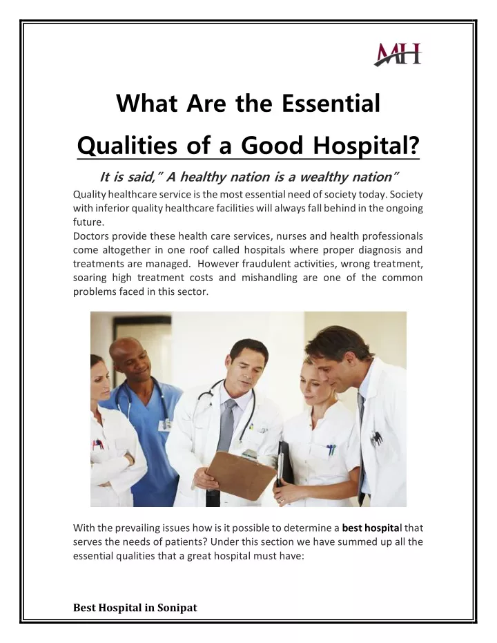 what are the essential qualities of a good