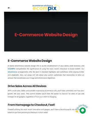 Ecommerce website design in udaipur