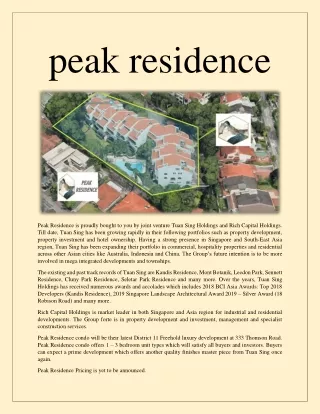 peak residence